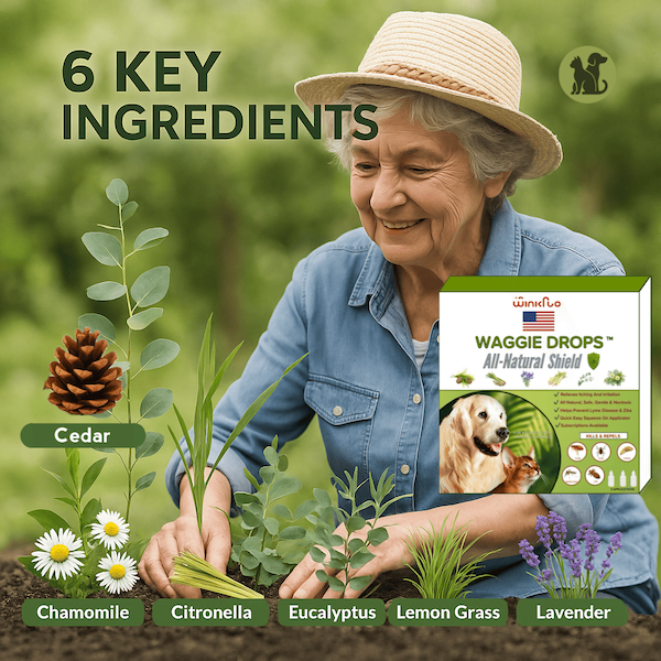 Waggie Drops™ - Natural Anti-Flea, Tick, & Mosquito Spot-Ons (SAFEST 5+ Months Topical Protection)