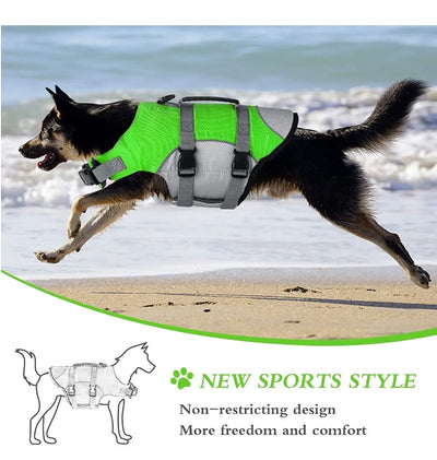 WagLife™ - Reflective Floating Dog Life Jacket (Adjustable)