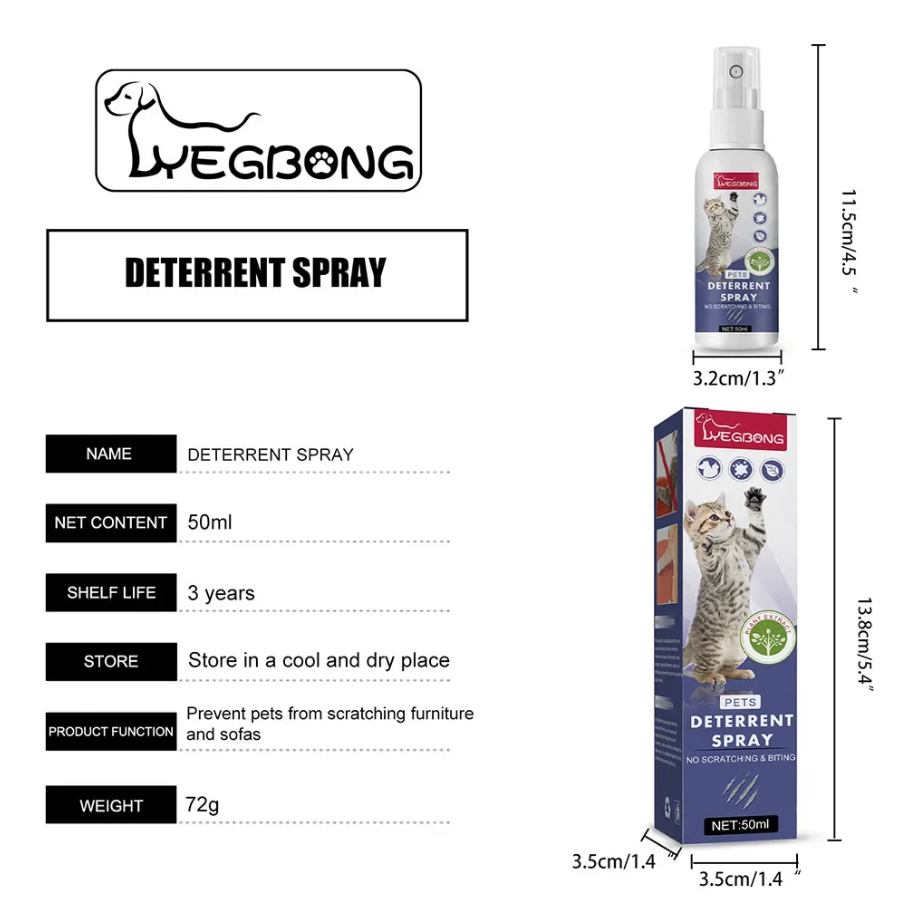 WagSpray™ - Cat & Dog Scratch/Chew Deterrent (Natural & Safe)