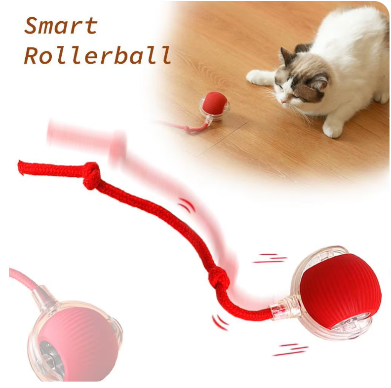 WagRoll™ - Interactive Automatic Rolling Ball with Fake Tail for Cats and Dogs