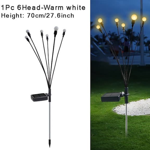 FlorLightful™ - Solar Powered Firefly Garden LED Lights (WaterProof)