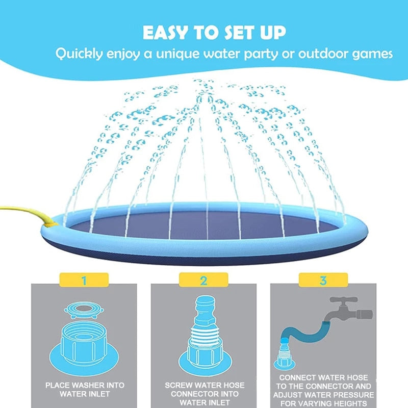 Sprinking Pool WagPool™ - Splash Sprinkling Dog Pool – Winkflo