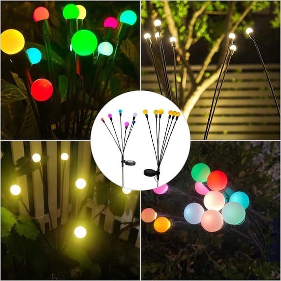 FlorLightful™ - Solar Powered Firefly Garden LED Lights (WaterProof)